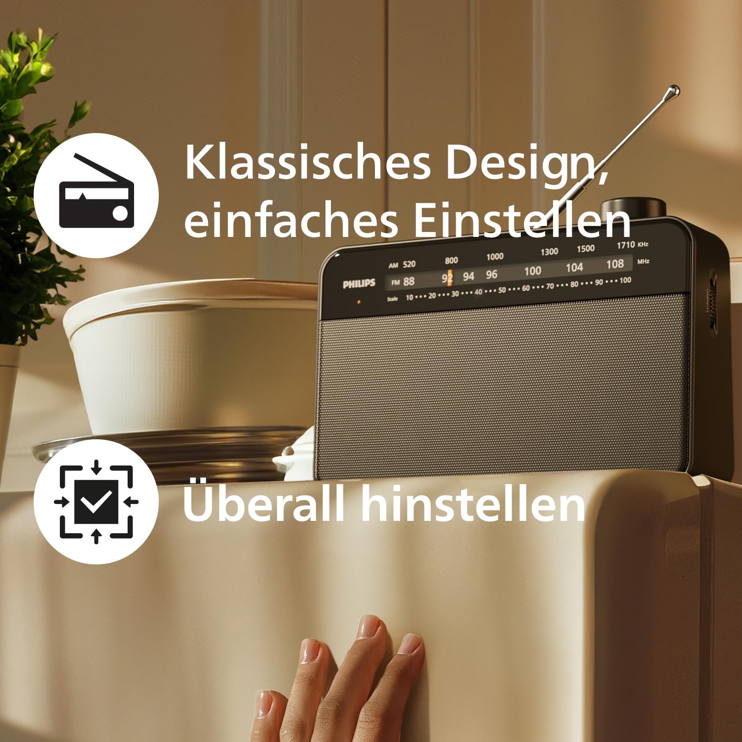 Philips TAR2509 FM-/MW-Kofferradio