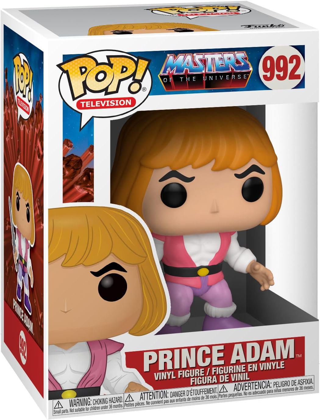 Funko POP! Animation: Masters Of the Universe-Prince Adam - Collectable Vinyl Figure - Gift Idea - Official Merchandise - Toys for Kids & Adults - TV Fans - Model Figure for Collectors and Display
