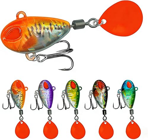 Blade Baits Metal VIB Señuelos de pesca Hard Spinner Blade Baits Long Casting Cucharas de jigging para lubina, lucioperca, trucha, accesorios de