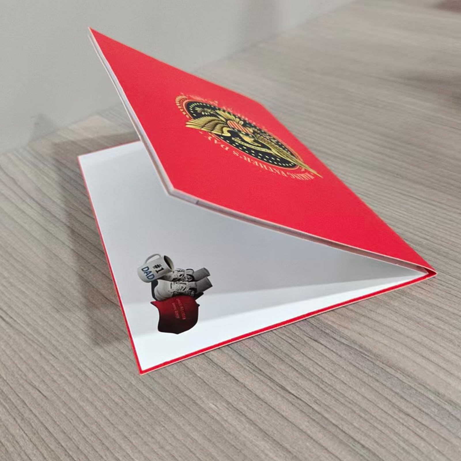 Set de 5 Tarjetas de Día del Padre, Tarjetas de Felicitación 3D Pop Up Divertidas con Sonido y Voz Realista que Habla, Tarjetas para Padres y Maridos, Abuelos, Cumpleaños para Hombres