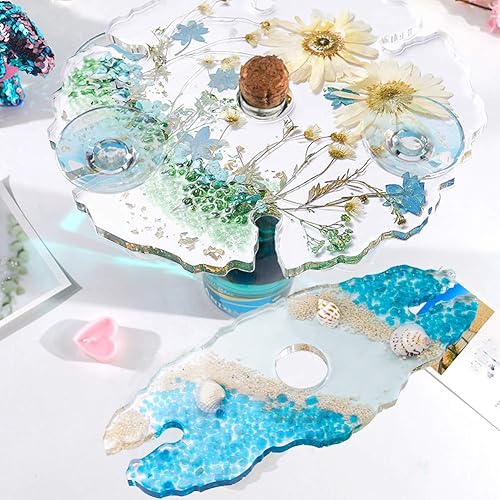 Miniatura 3 de Moldes de resina para soporte de vino, moldes de silicona para bastidor de vino, moldes de resina epoxi para hacer copas de vino irregulares en