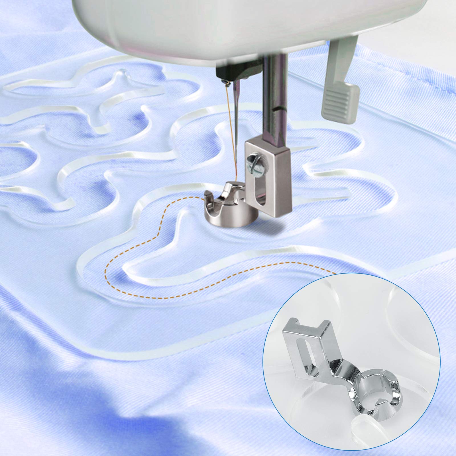 Quilting Ruler Foot Presser,Yotako Low Shank Ruler Free Motion Sewing