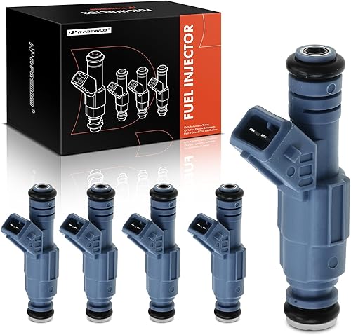A-Premium Inyectores de combustible compatibles con Volvo C70 1999-2004 S60 2001-2004 S80 2004-2006 V70 1999-2004 2.3L 2.5L, gas, juego de 5,