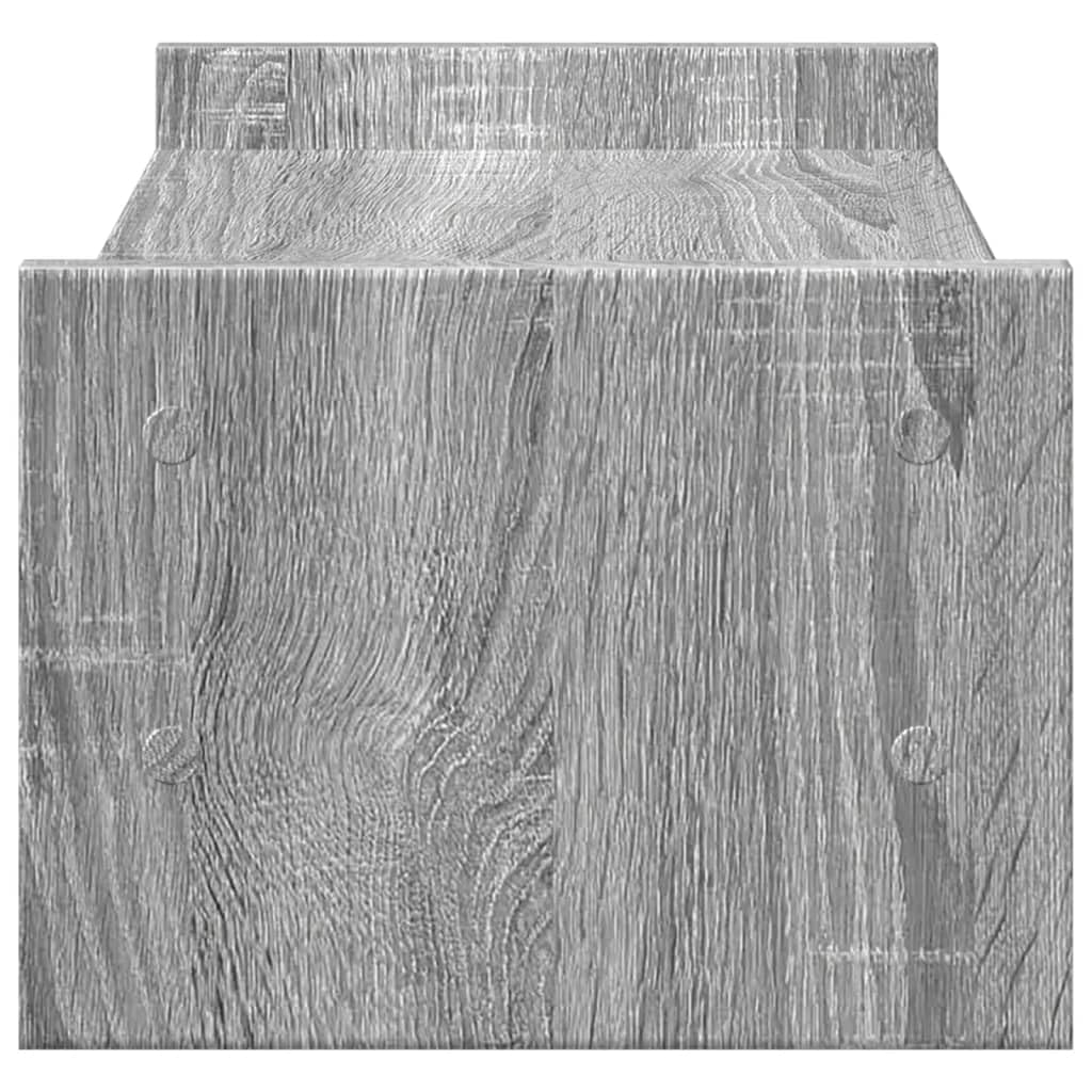 Homgoday Sonoma - Supporto per monitor da scrivania per PC, supporto per computer portatile, 50 x 27 x 20 cm, in legno