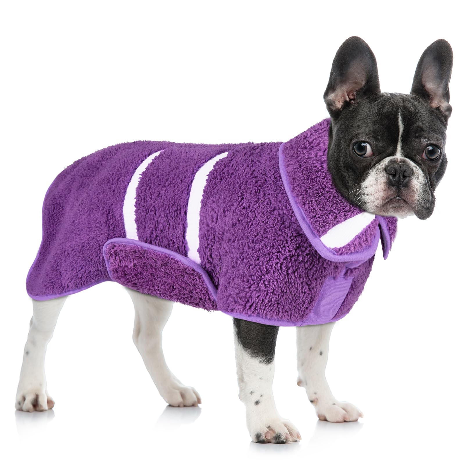 Dog Bathrobe Super Absorbent Dog Towels Large Quick Drying Robes for After Bath Soft Adjustable Warm Keeping Dogs Towel(S-XXL)