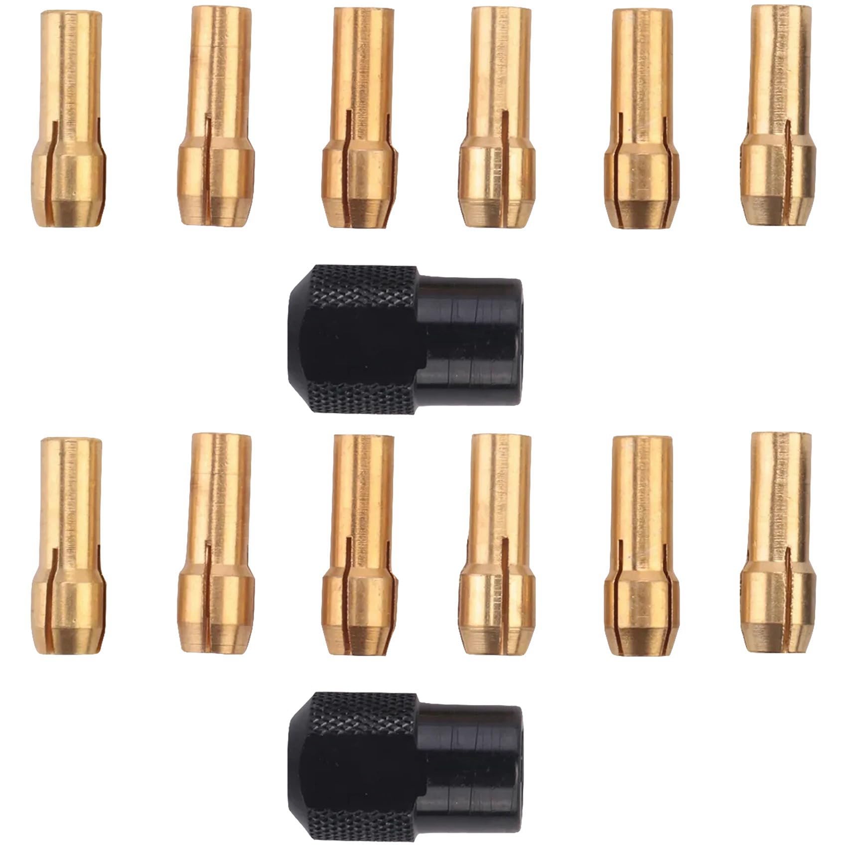 Jnchdghwa Gold 14Pcs For Brass Collet 1.0/1.6/2.0/2.4/3.0/3.2 +For Check M8x0.75