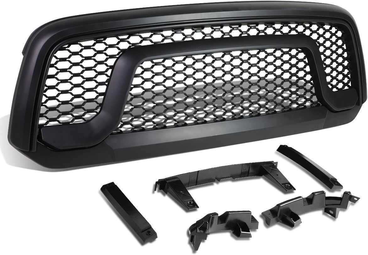 DNA Motoring GRILLE-FR-DR13-BK Front Bumper Grille Guard [For 13-17 Ram 1500]