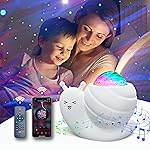 Mycket Star Projector, Galaxy Projector Light, LED Night Light Lamp, Night Light Projector with Remote 360Rotating Sleep Soothing Colors Changing Music Bluetooth Speaker Timer Fuction for Bedroom