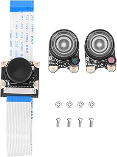 HBVâ€‘1509Bâ€‘160 Light 5 Million Pixels 160 Degrees Wide Angle Camera with Light for Raspberry PI 4 Generation 3B