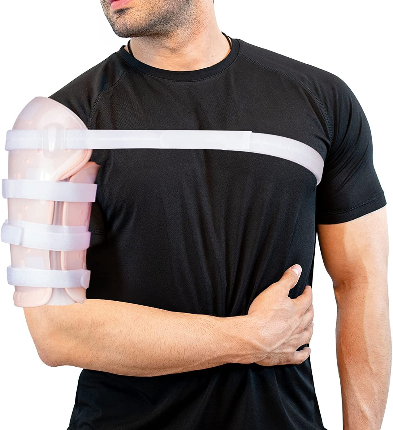 Sarmiento Brace - Humeral Shaft Fracture Splint Humeral Fracture Brace for Broken Upper Arm Shoulder Bicep Left/Right Arm Long-Bone Humerus Fracture for Men and Women (M)