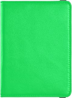 Green Solid Color Passport and Vaccine Card Wallet Combo Passport Case Travel Documents Wallet Passport Holder Combo with Vaccine Card Slot for Men and Women Waterproof
