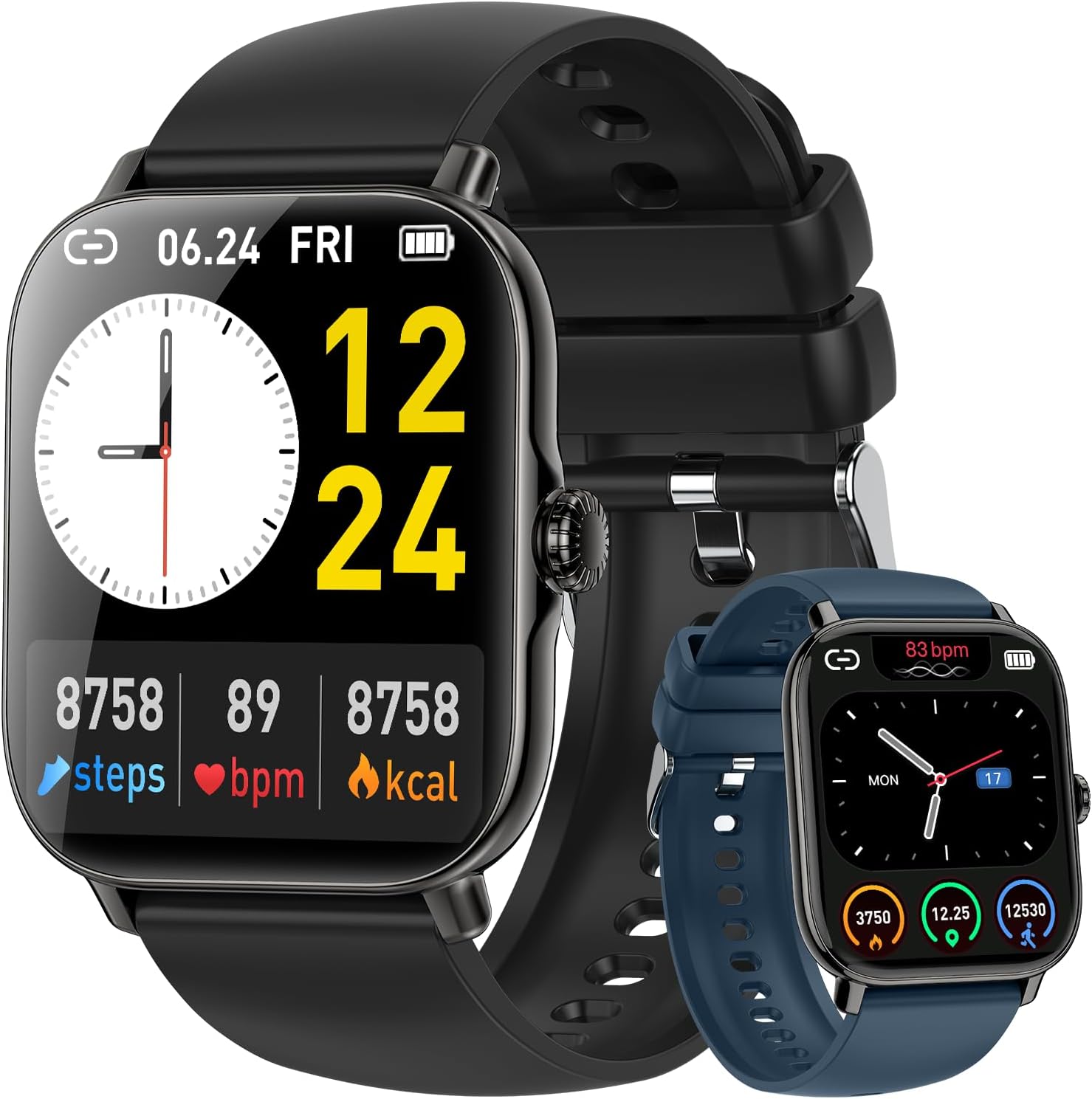 Smartwatch Fitness Tracker Gesundheitsüberwachung Bluetooth Anrufe main image 0