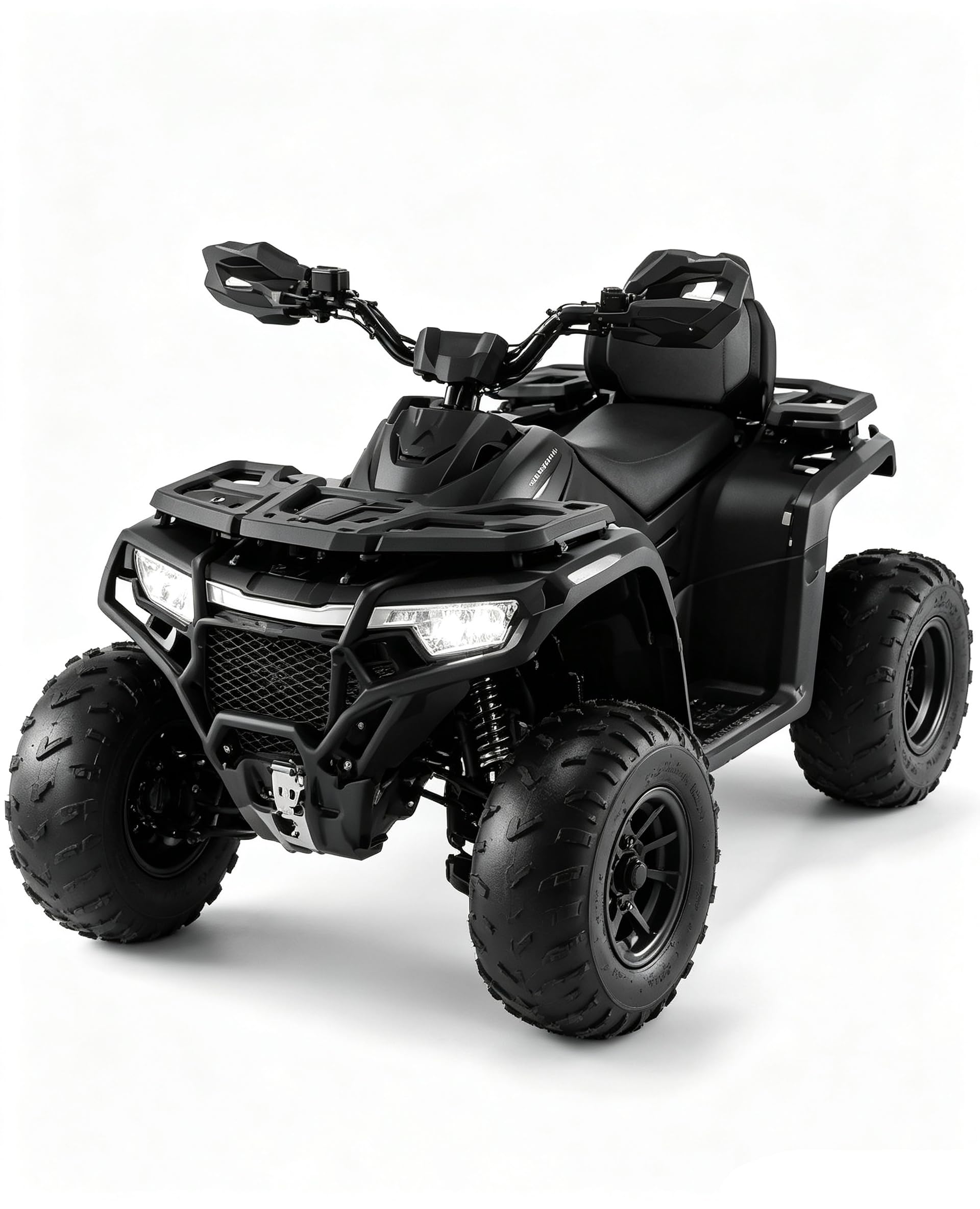 Garvee Quad Elettrico per Bambini 12V, Telecomando, Doppio Motore, Nero | Bandierina LED sospesa con connessione wireless USB, adatta a bambini dai 3 agli 8 anni, carico massimo 30 kg