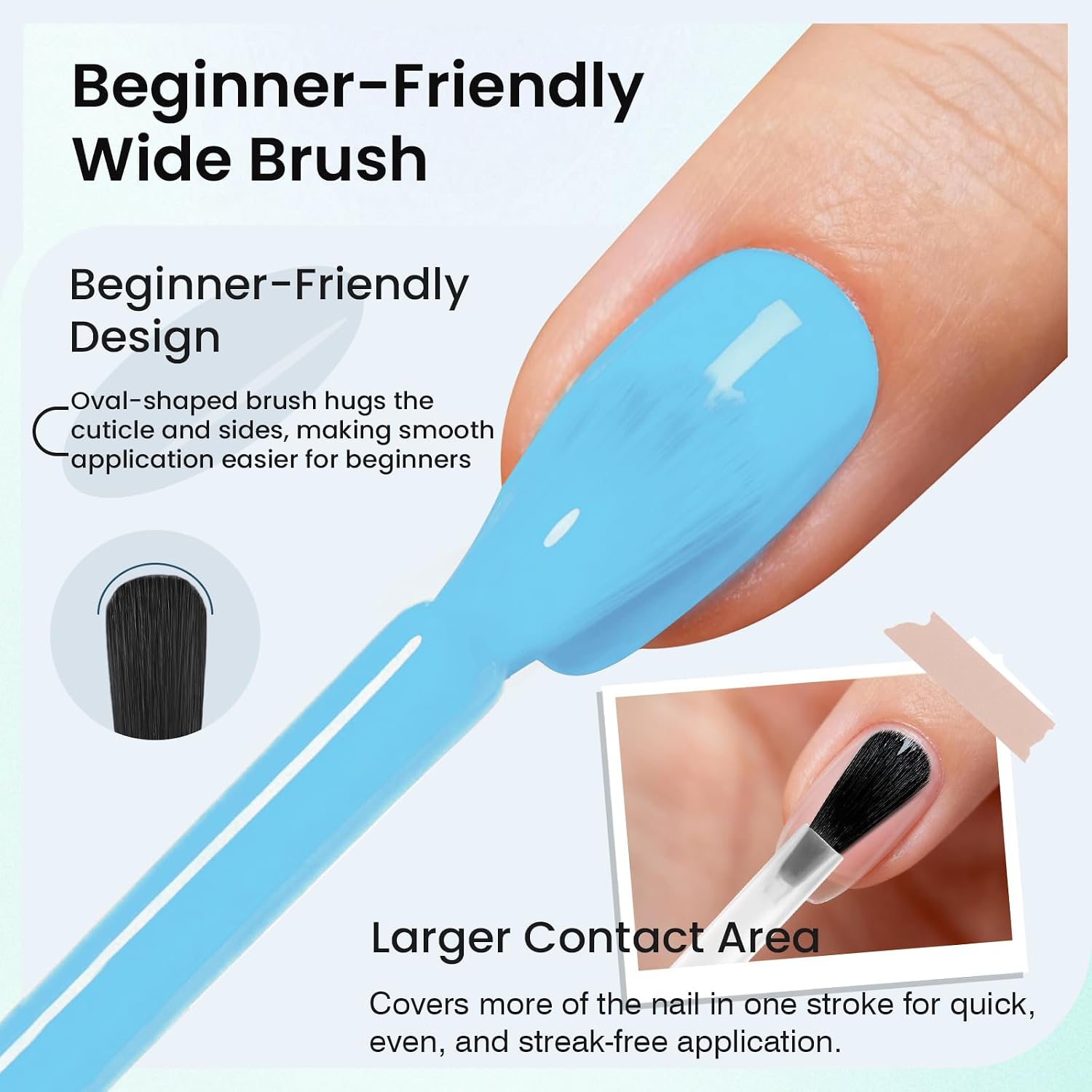 zooni Hema-Free Gel Nail Polish Baby Blue Colors 1pcs Gel Polish UV Nail Kit Manicure DIY at Home Art Salon Gift