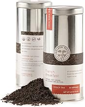 Golden Moon Tea French Breakfast Black Tea - Loose Leaf, Non GMO - Travel Tin (30 Servings)