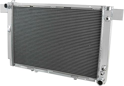 Miniatura 2 de Rubivel Radiador de aluminio de 3 filas compatible con 1889 1990-2002 Mercedes Benz SL SL500 500 SL 600SL R129 55 60 AMG 5.0L V8 Gas AT Radiador de