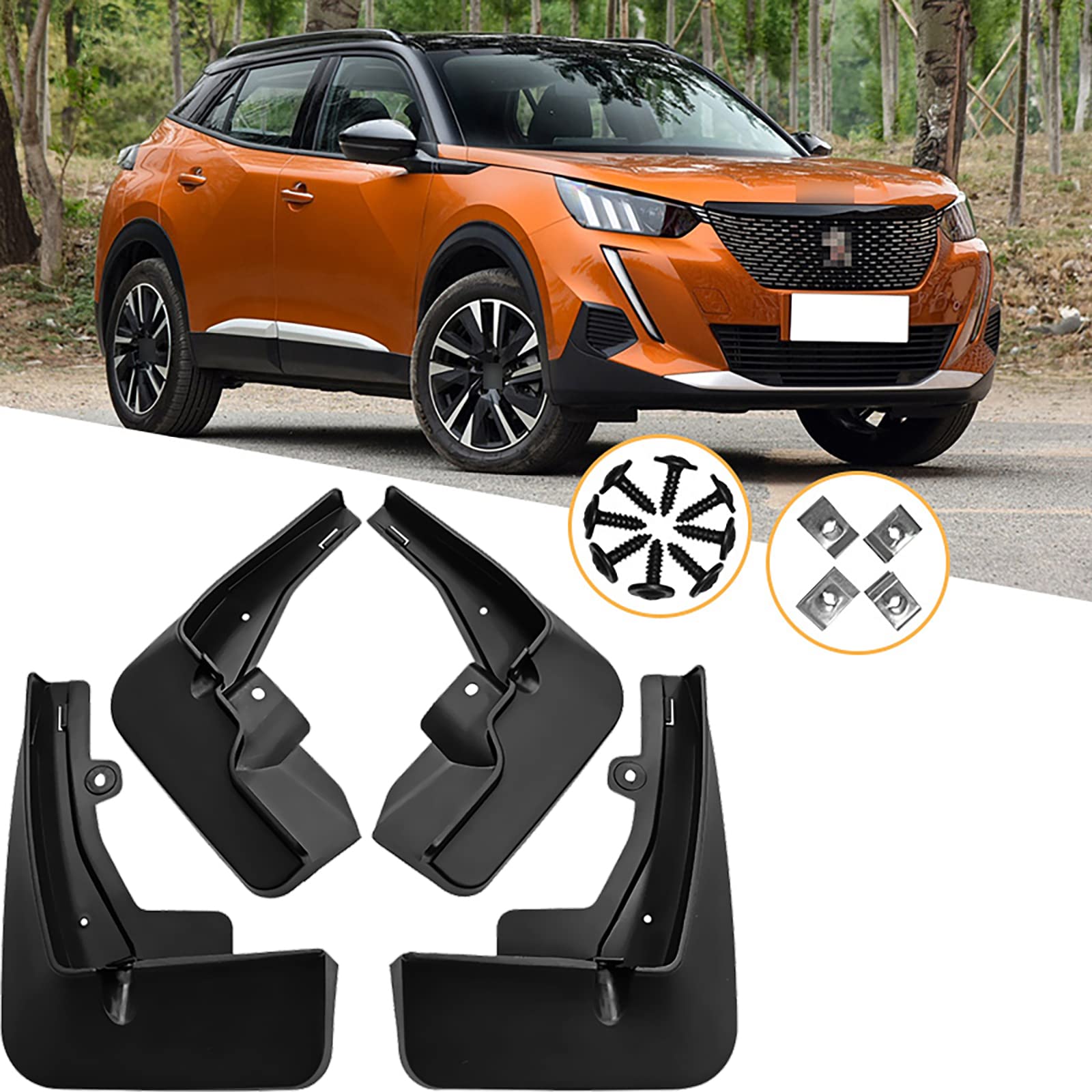 Garde-Boue Peugeot 2008 2020 2021 Bavettes Voiture Accessoires