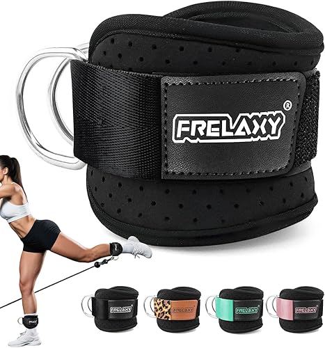 Miniatura 12 de Frelaxy Correas para Tobillo para Máquina de Cable – Correas para Piernas Cómodas y Duraderas para Patadas Traseras, Entrenamientos de Glúteos y