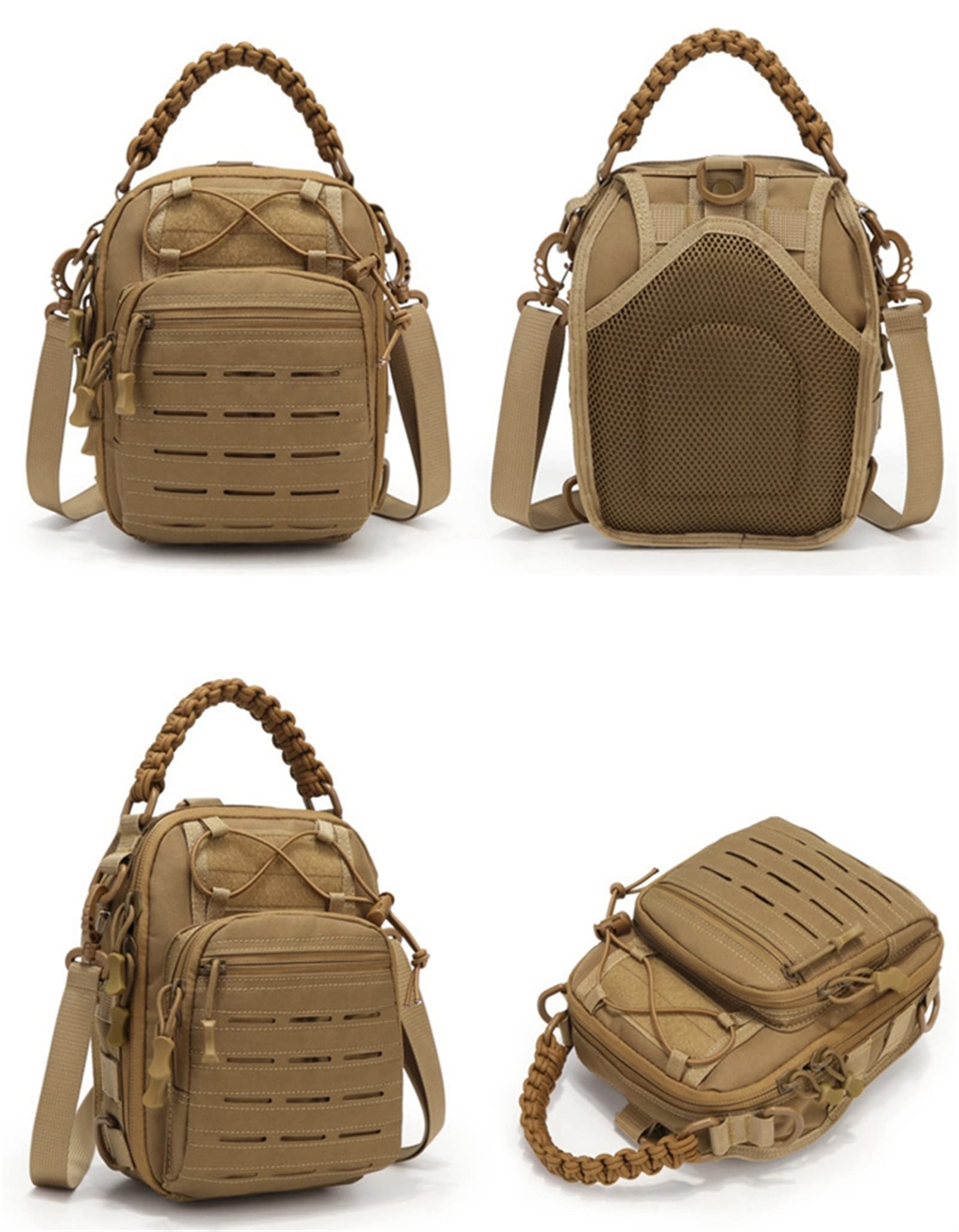 Borsa a tracolla tattica militare Borsa a tracolla da uomo Borsa da petto all'aperto Arrampicata Campeggio Pesca Trekking Borse Molle
