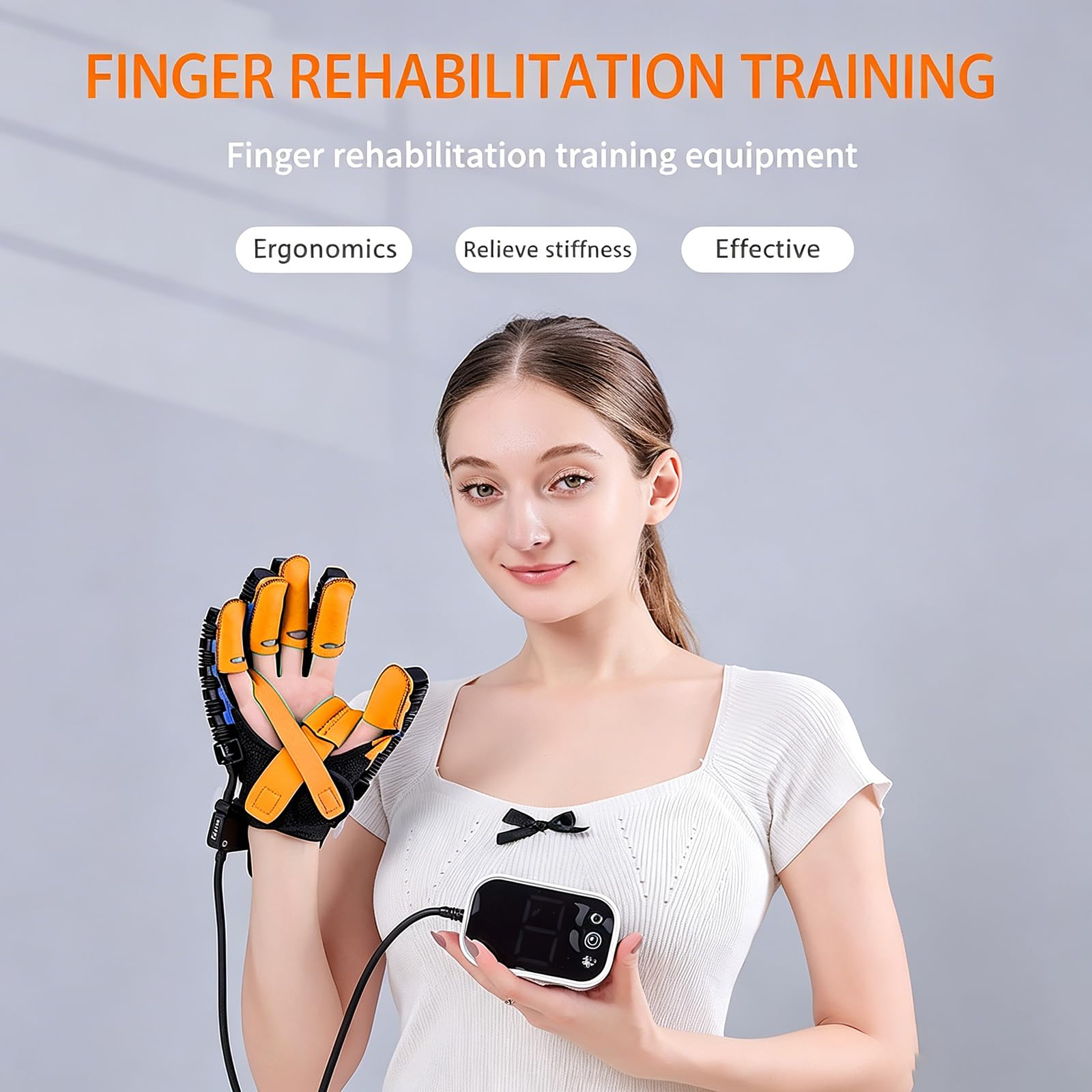 Guantes Robóticos De Rehabilitación para El Hogar, Rehabilitación Robótica De Mano para Accidentes Cerebrovasculares, Guante De Terapia para Dedos, Equipo De Recuperación Left Hand S