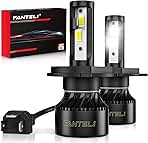 H4 Bulb, 36000LM 900% Brighter 1:1 Size HB2 9003 Bulb, Plug and Play 6000K Cool White, IP68 Waterproof with 2pcs 194 168 T10 2825 LED Interior Lights License Plate Lights