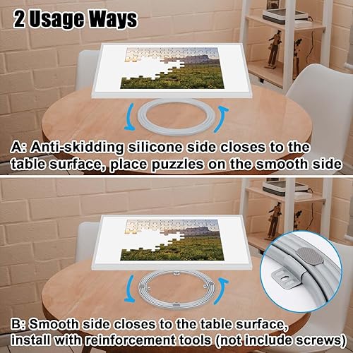 Miniatura 3 de Base giratoria de tablero de rompecabezas, tablero giratorio de rompecabezas giratorio de 360, mesa giratoria para 10001500 piezas Lazy Susan