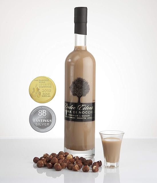 Hazelnut Cream Liquor - Dolce Cilento Nocciole Italian Cream Liqueur (Double Medal Winner) (700ml)