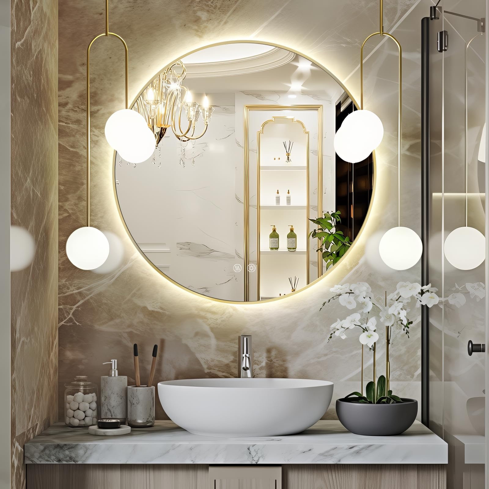 Miroir rétroéclairé LED fini la buée dans votre salle de bain