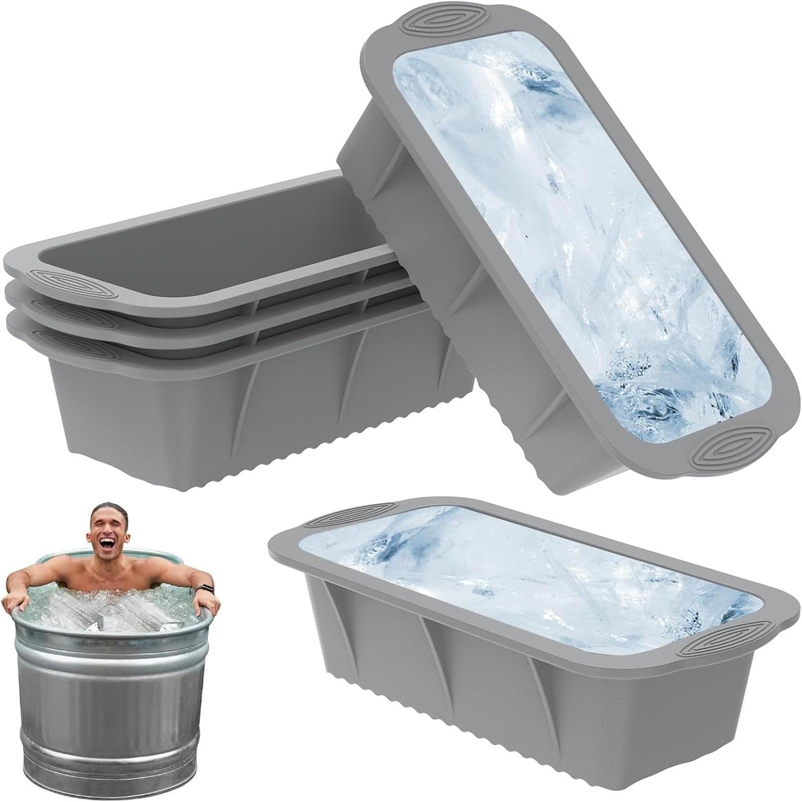 Eisziegelform, groß, Gefrierbehälter, 25 cm, für Zuhause, Küche, Restaurant, Outdoor, Camping, Picknick, Party