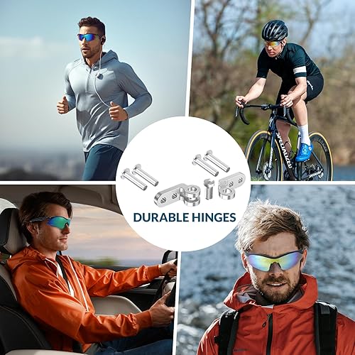 Miniatura 4 de GoLight Polarized Sports Sunglasses for Men & Women  UV400, Anti-Glare, Lightweight Frame,Metal Hinges  for Running,Driving