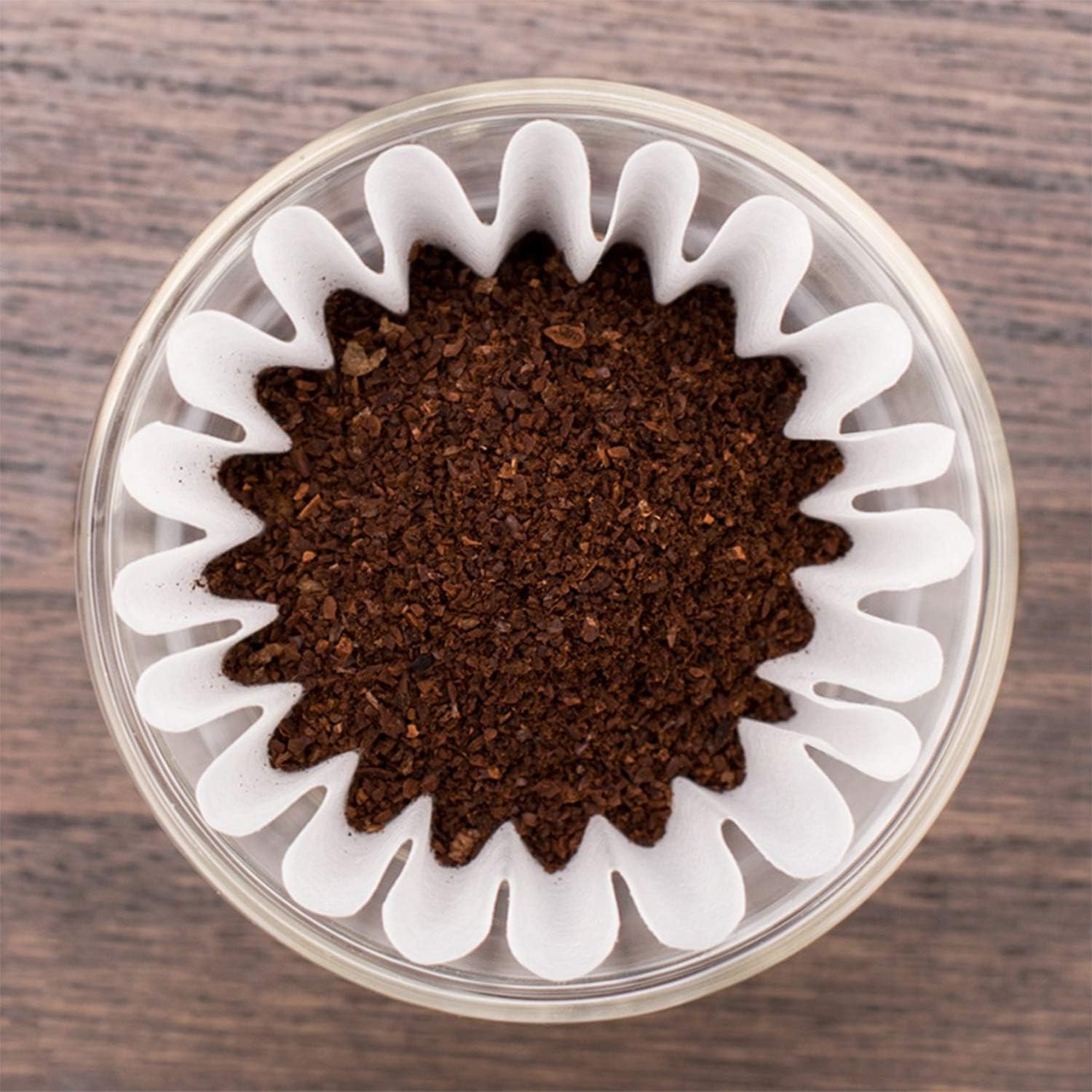 EUSOAR Small Coffee Filters, 1-4 Cups 100pcs Disposable Coffee Filter Baskets, Unbleached Basket Filter Paper, Fits Basket Style Electric Coffee Makers