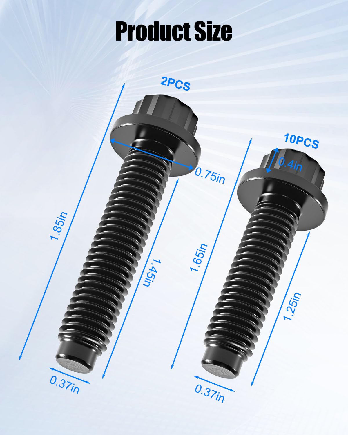 Up Pipe Bolt Fit for GMC Sierra 2500/3500 Duramax Chevrolet Silverado 2500/3500 6.6L LBY LLY LBZ LMM LML Duramax Diesel 2001-2016 Replace 116121500, 12 PC