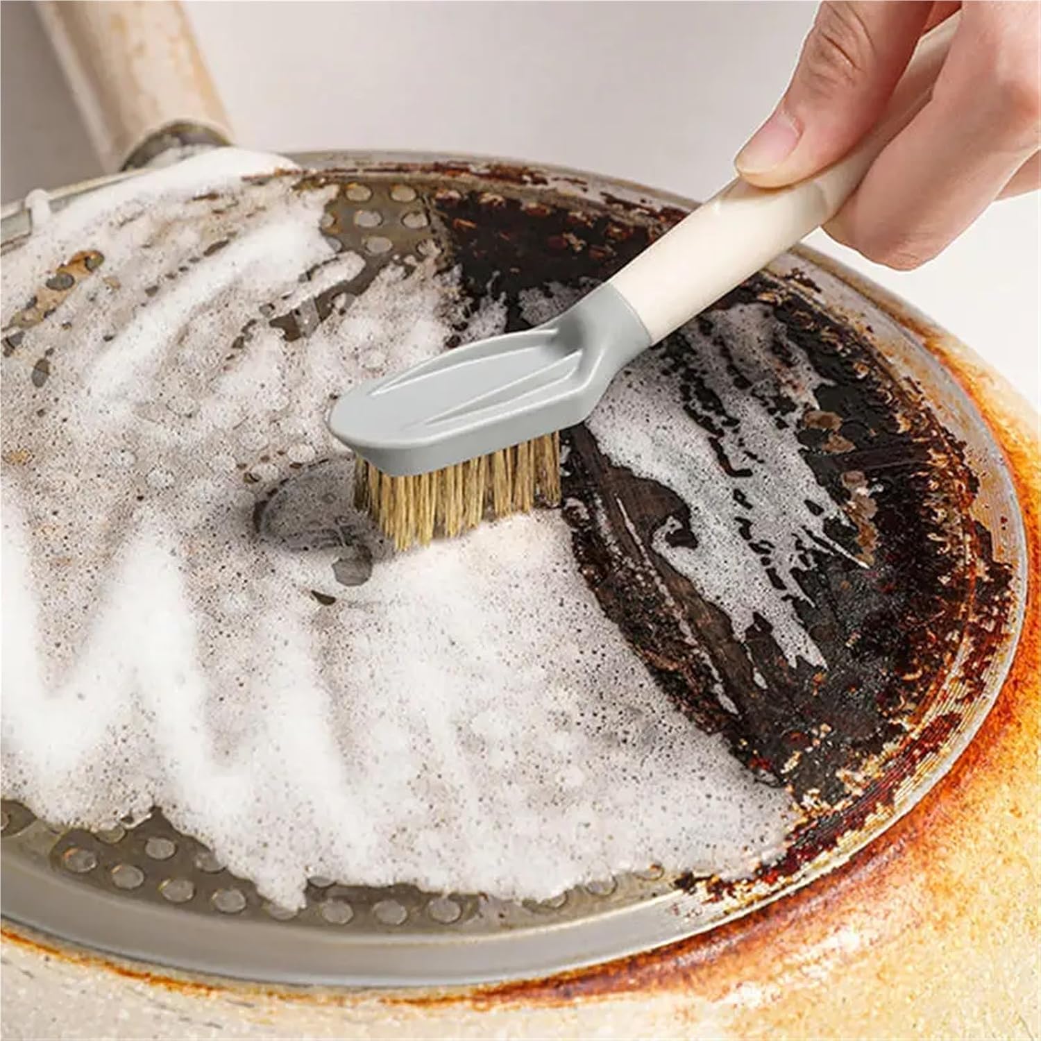Multifunctional Kitchen Cleaning Brush For Gap Grease - Household Pot Scrubber Oven Grill Fryer Cleaner Gas Stove(Blue-1)