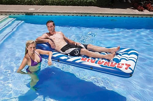 Miniatura 2 de Poolmaster Big Daddy - Flotador para colchón de piscina color azul