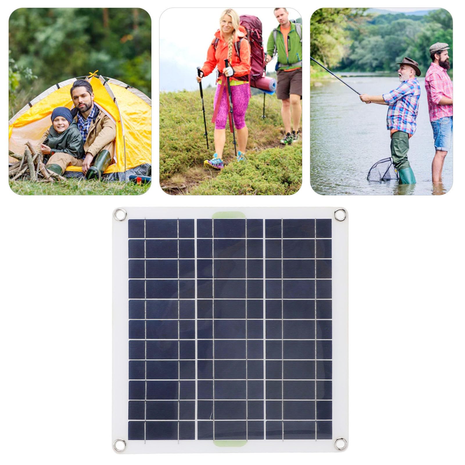 Haofy Kit Pannello Solare da 200 W, Generazione Efficiente di Energia Solare, Versatile e Portatile, Molteplici Opzioni di Ricarica, Presa OBD Controller Blu, Ricarica Rapida per