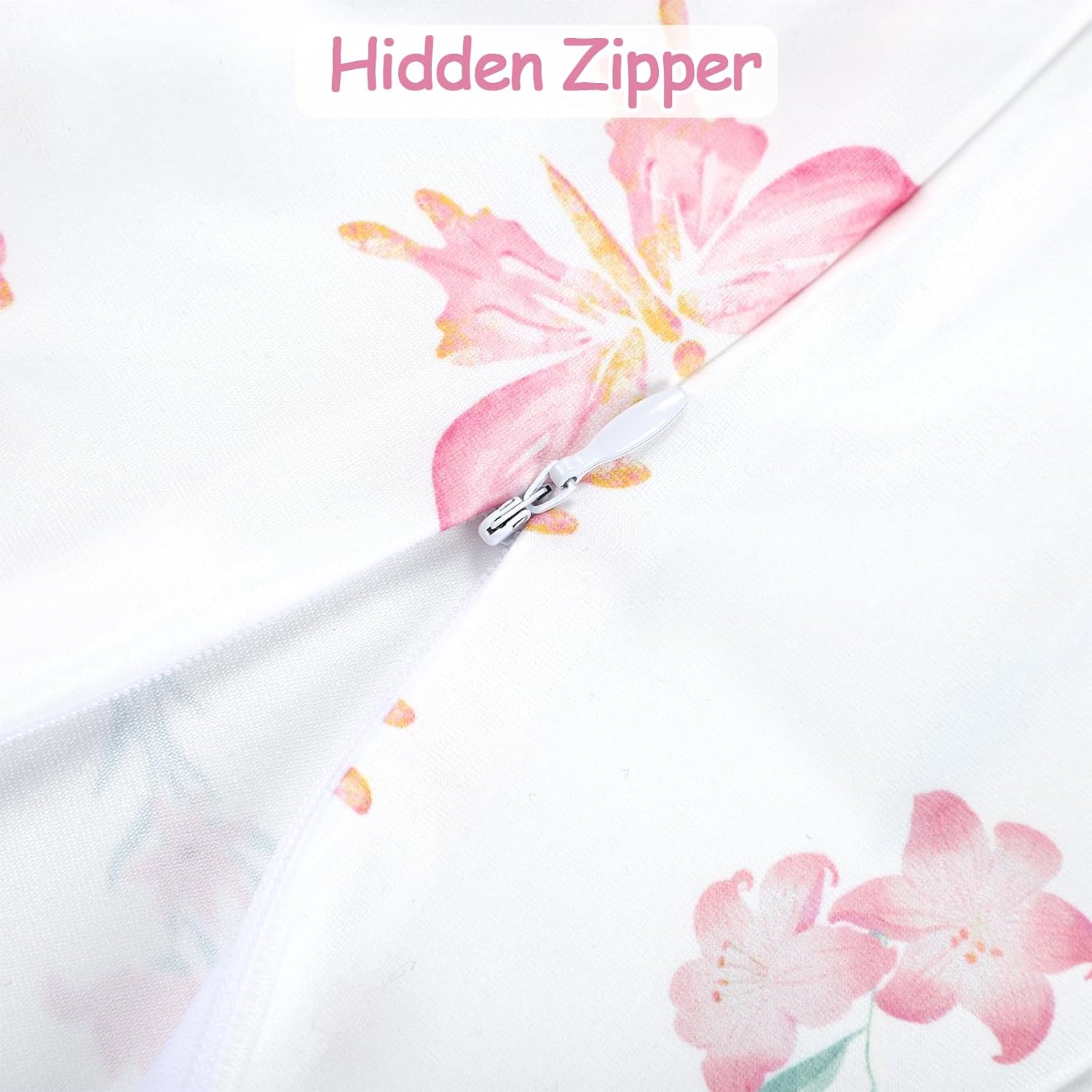 New Nursing Pillow Cover, Breastfeeding Pillow Cover for Baby Girls Boys, Soft Stretchy Nursing Pillowcase for Infant Newborn, Removable Slipcover for Nursing Pillows, Pink Butterfly(Only Cover) - Image 5