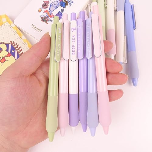 Miniatura 3 de COLNK Bolígrafos de tinta de gel de 0.020 in, tinta negra, punta fina con agarre suave y cómodo, escritura suave para tomar notas, juego de