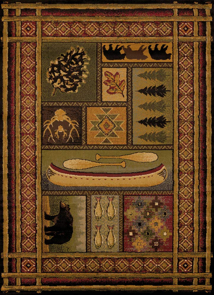 GetSet2Save 22x36 Decorative Accent Rug (Lodge)