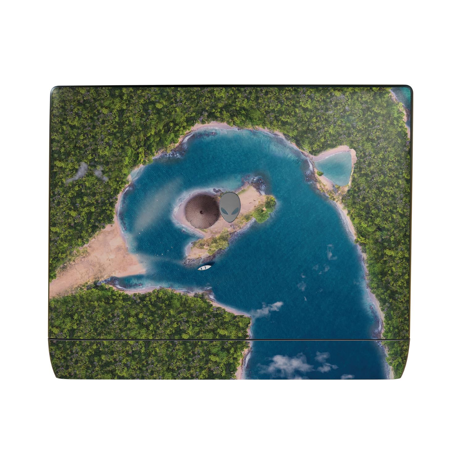Laptop Skin Compatible with Alienware 16 Area-51 (2025) - Arial Beach - Premium 3M Vinyl Protective Wrap Decal Cover - Easy to Apply | Crafted in The USA by MightySkins