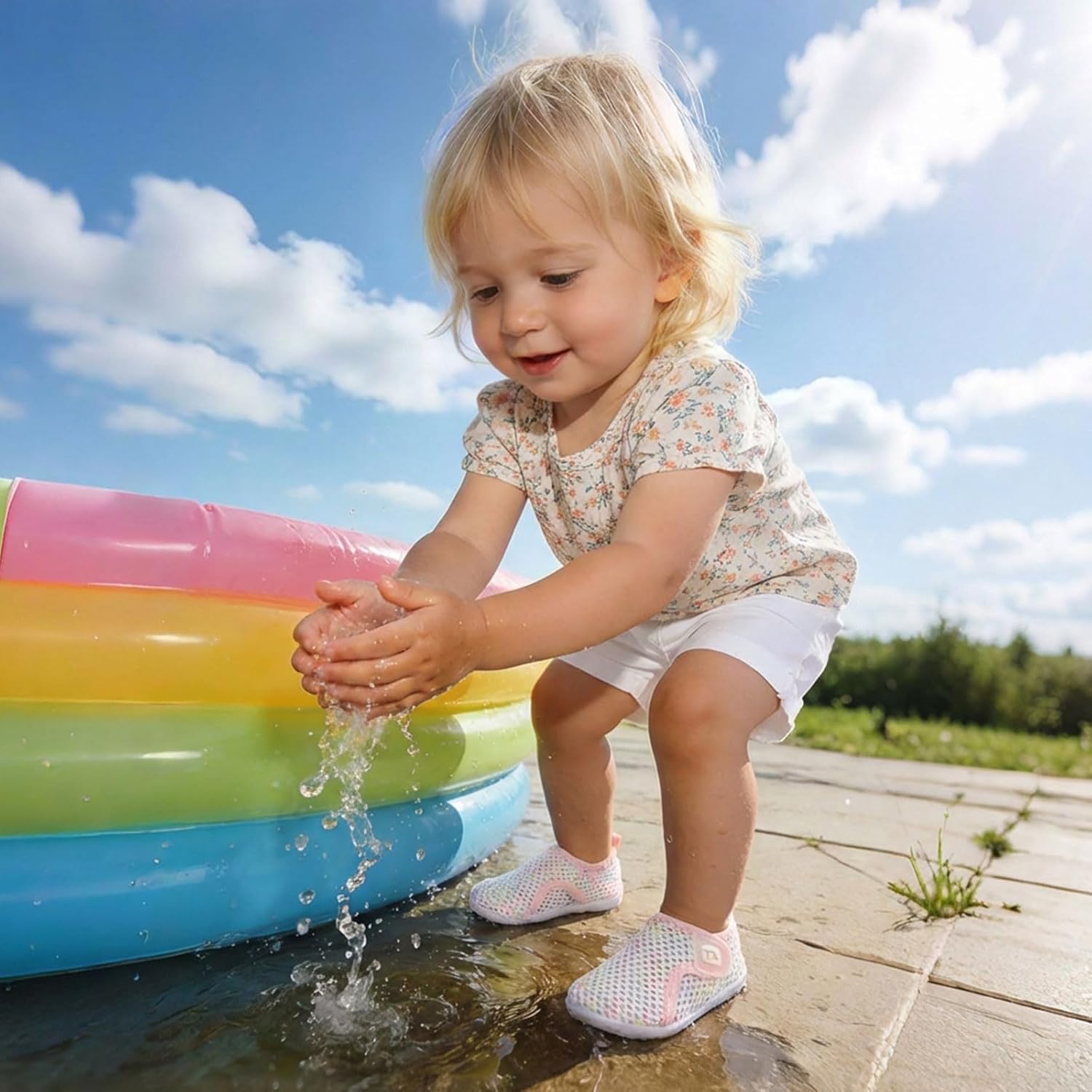 JOINFREE Baby Toddler Water Shoes Boys Girls Sandals Barefoot Kids Breathable Sneakers Shoes for Walking Running - Image 2