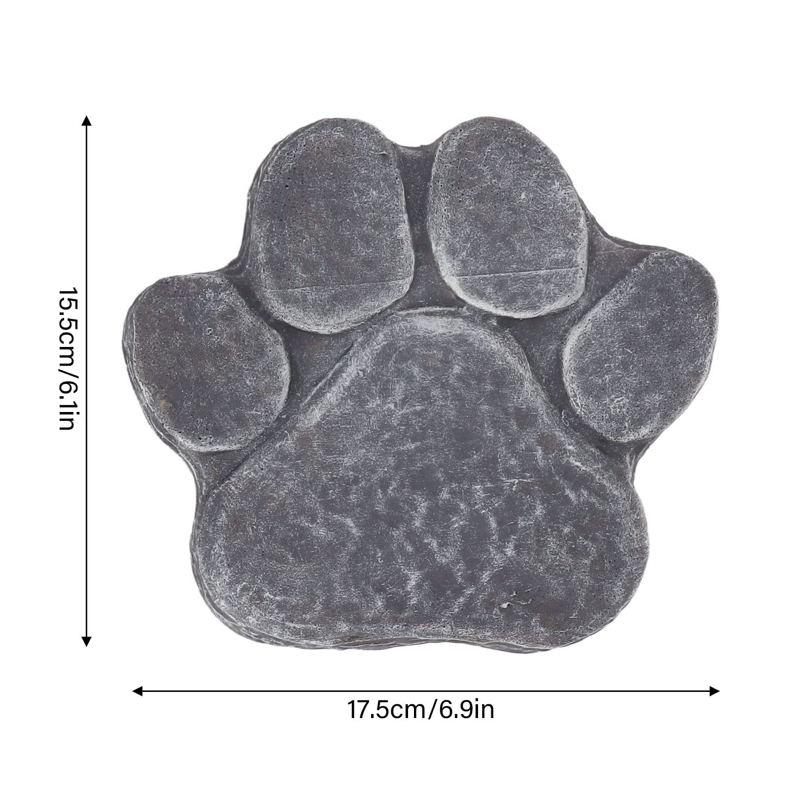 BORDSTRACT Gedenksteine für Hundegräber, Hund Pfotenabdruck Gedenkstein, Sympathie Grab Plaque Pfahl Hund Friedhof für Outdoor-Hof Rasen Terrasse, Kondolenz Geschenk(Grau)