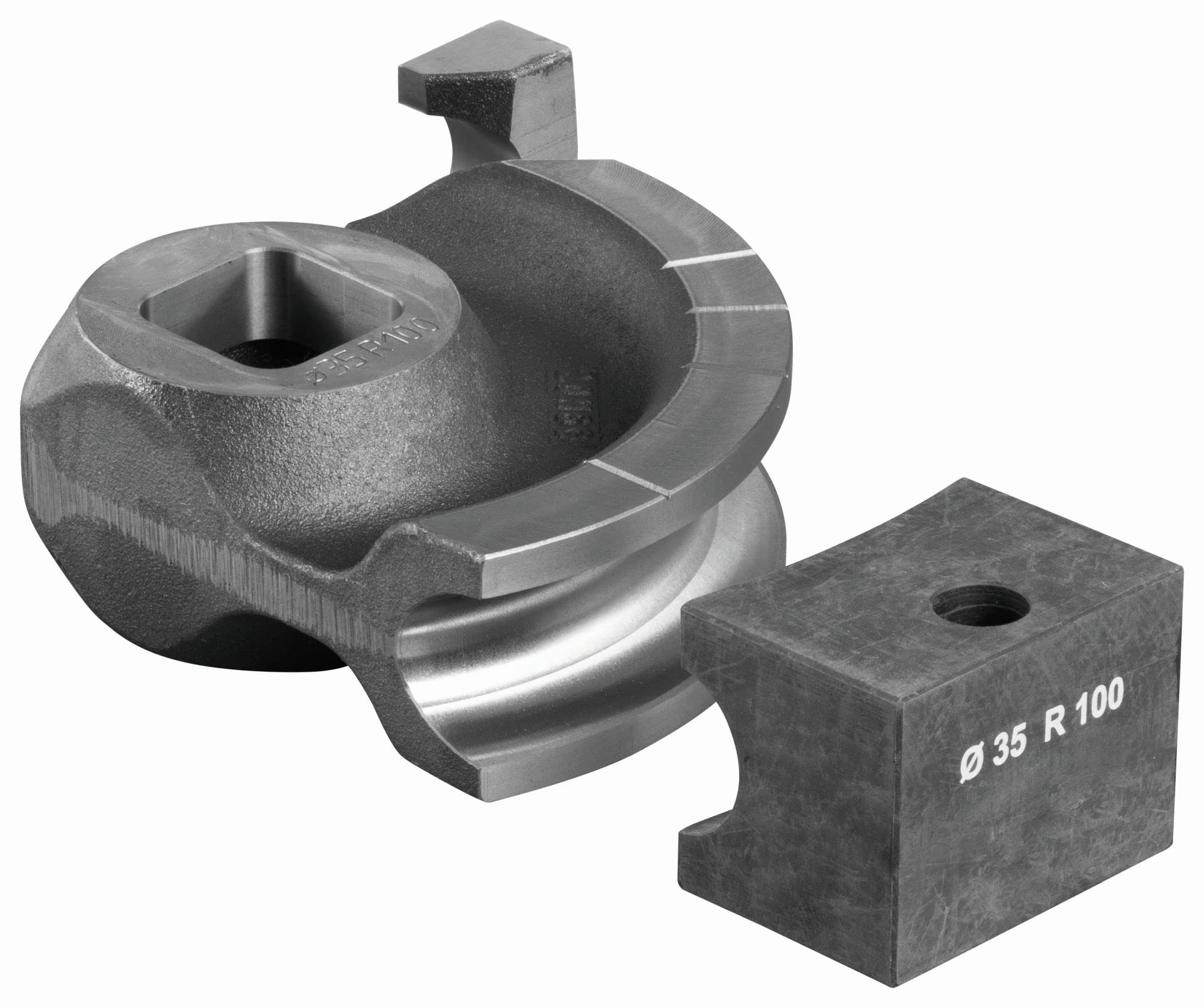 Roller's Arco Accessories - Bending Segment and Sliding Piece for Material-Appropriate Bending without Cracking and Folding in Pipe Processing (Diameter 35 R100 mm)