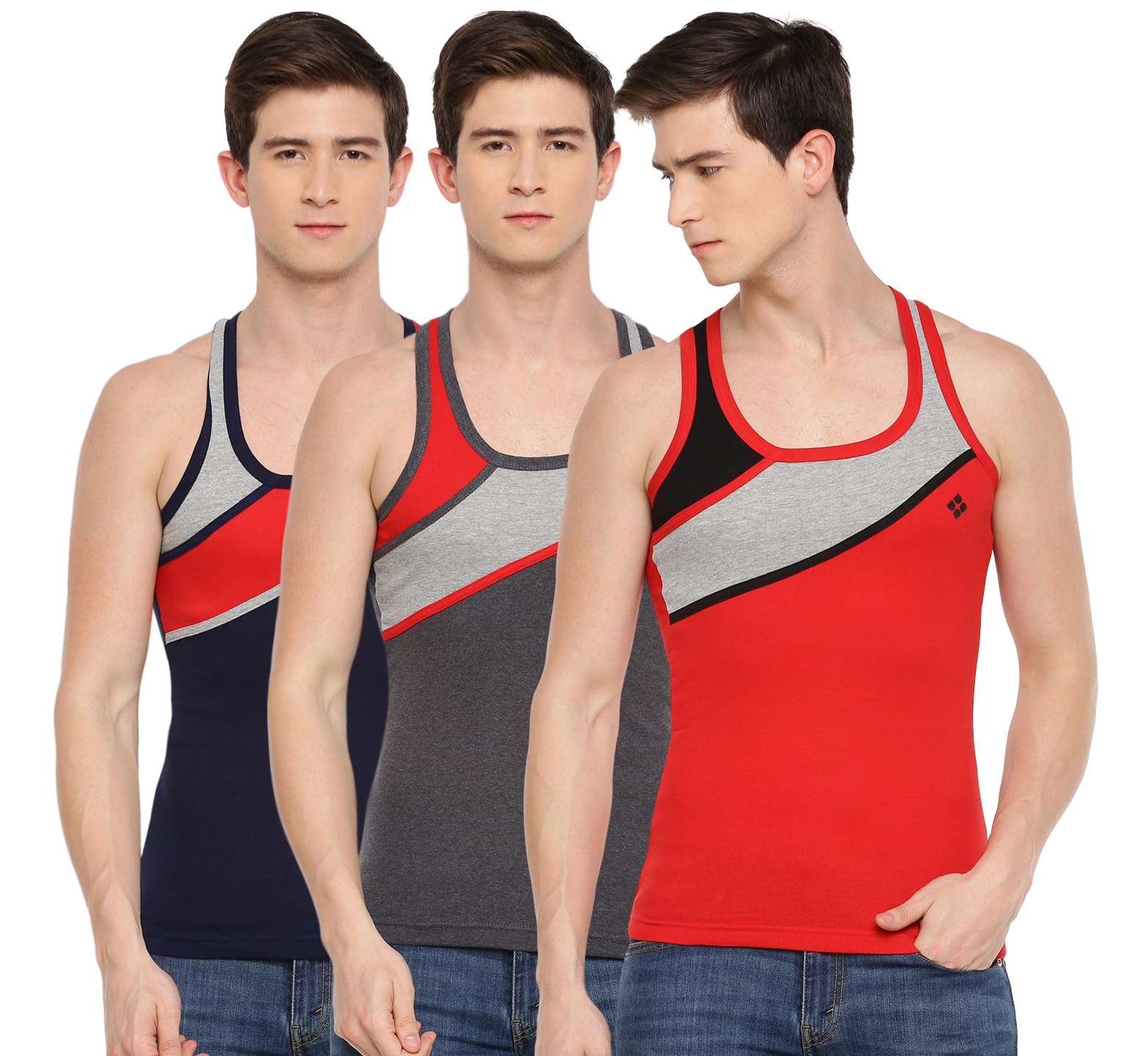dollar bigboss Men's Solid Cotton Gym Vest (Colour May Vary)-picture-25