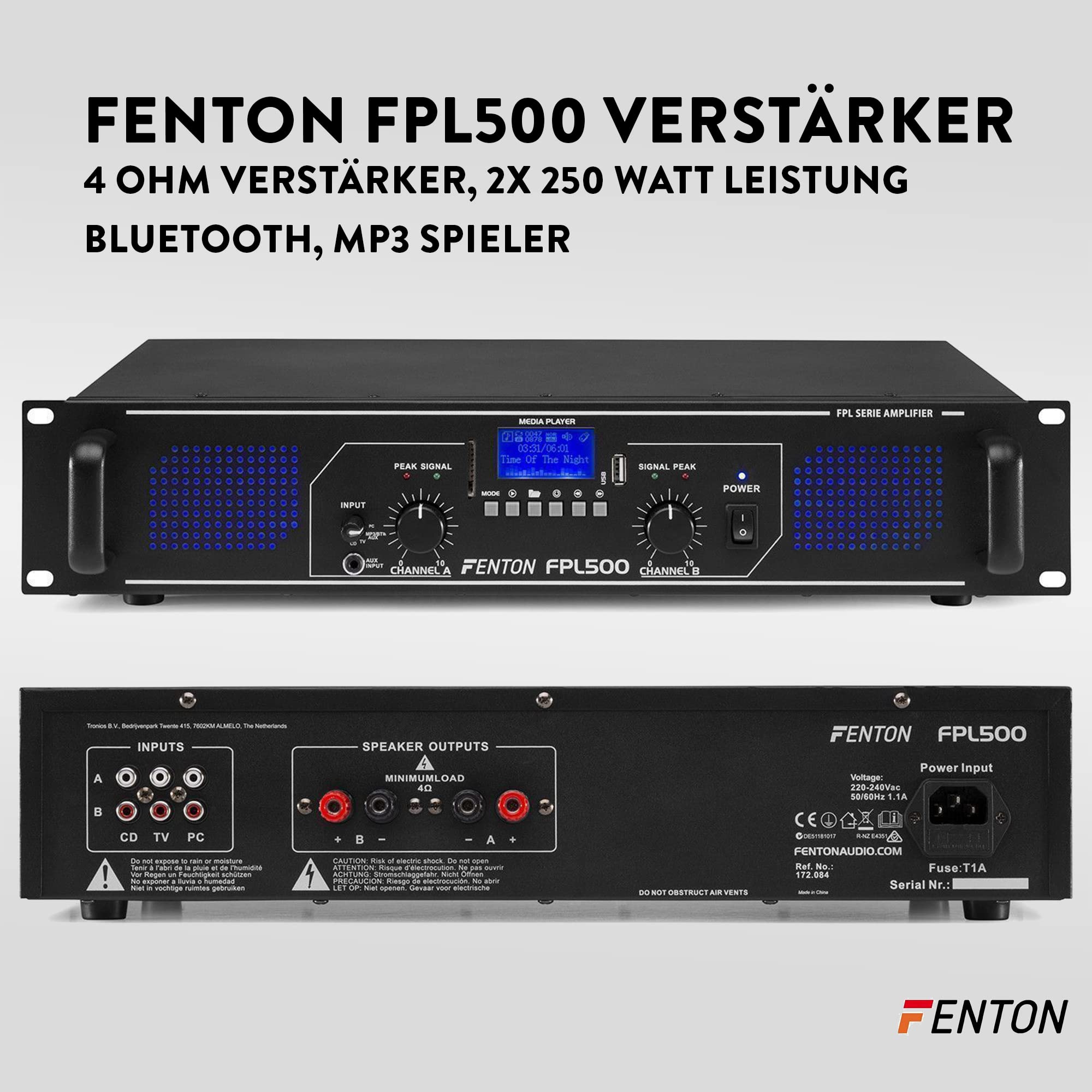 MAX26 PA Anlage Komplett Set 1200 Watt DJ Boxen Lautsprecher Schwarz