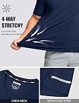 MAGCOMSEN Dry Fit Shirts for Men Sun Protection Athletic Short Sleeve Shirt Workout Gym Fishing Swim Rash Guard
