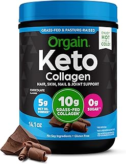 Orgain Organic Collagen Peptides Creamer, Creamy Chocolate Fudge