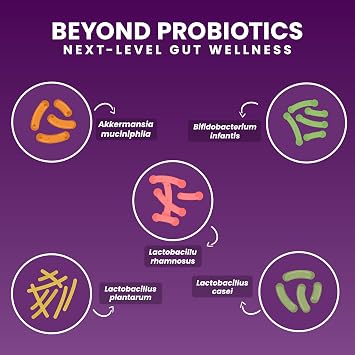 Chewable Akkermansia Probiotic and Prebiotic Supplement NOVO 2.0 with HMO, Supports Gut and Oral Microbiome, Supplements for Digestive Health and Skin Vitality, Targeted Delivery, 30 Tablets