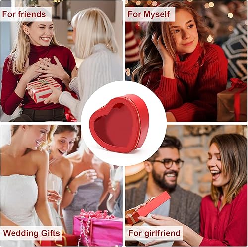 Miniatura 7 de Bolsa de maquillaje de corazón para mujer, Rojo -, Elegante, elegante