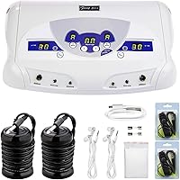 Vista 1 de Ionic Foot Bath Detox Machine, Foot Detox Mahcine SPA for 2 Users with MP3 Music Player, Including 2 Earphones, 2 Wrist Straps, 2 Arrays, 5 Foot