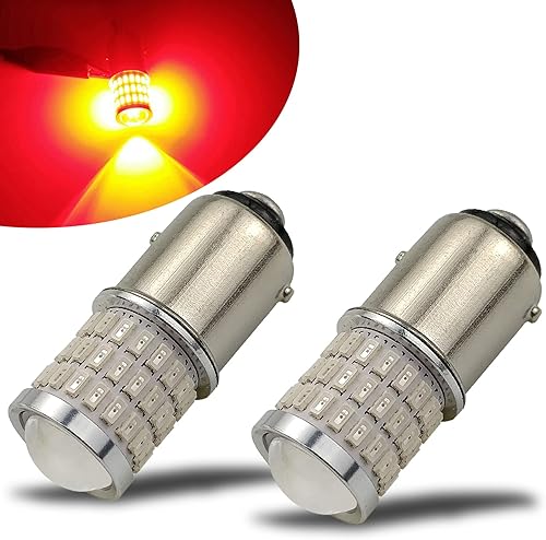 Miniatura 10 de iBrightstar 9-30V intermitente estroboscópico LED luces de marcha atrás 3157 3156 3057 3056 bombillas LED con proyector de repuesto para luces